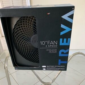 Treva 10" Black Fan - 2 Speed NIB